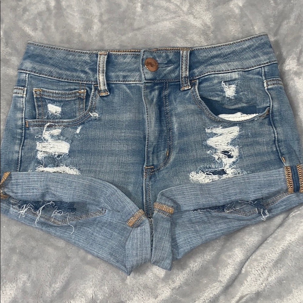 american eagle super stretch shorts